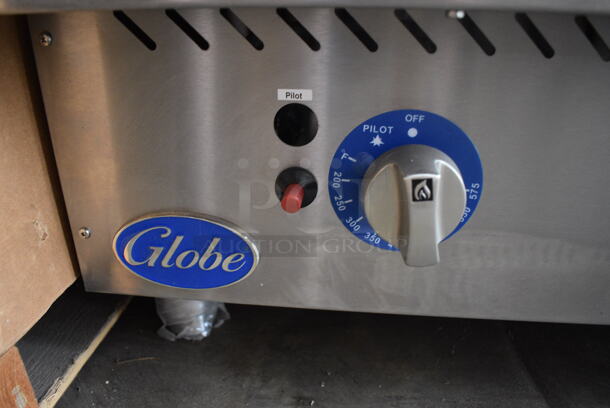 BRAND NEW! 2017 Globe Model GG36TG Stainless Steel Commercial Countertop Natural Gas Powered Flat Top Griddle. 90,000 BTU. 36x31x16 - Image 5 of 8