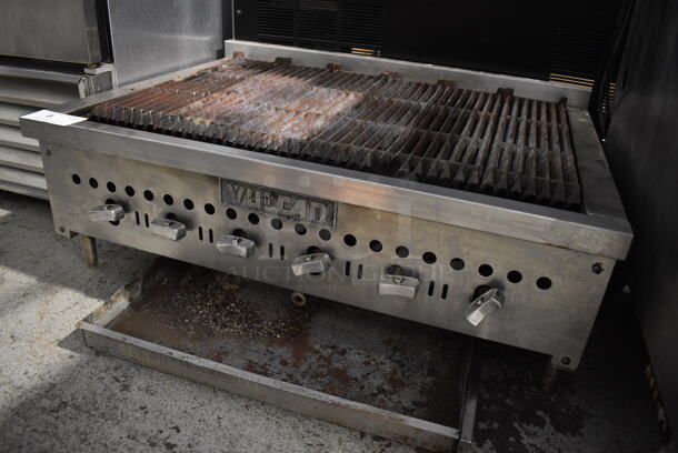 Vulcan Stainless Steel Commercial Countertop Natural Gas Powered Charbroiler Grill. 36x28x15 - Image 3 of 6