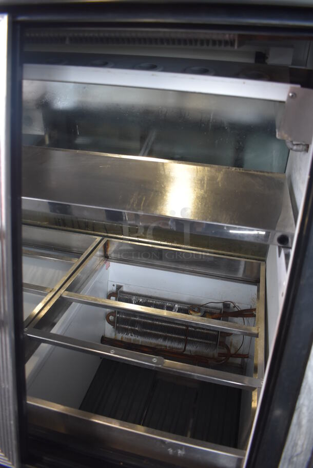 CustomCool Stainless Steel Commercial Floor Style Deli Display Case Merchandiser. 48x35x54.5. Tested and Working! - Image 3 of 5