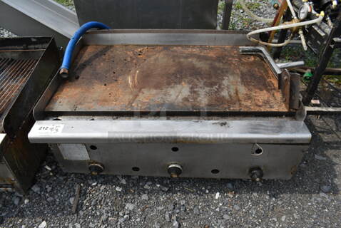 Stainless Steel Commercial Countertop Flat Top Griddle.