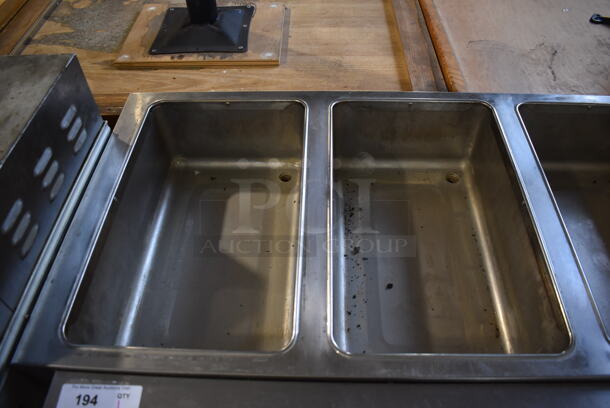 Duke EP304 M Stainless Steel Commercial Electric Powered 4 Bay Steam Table w/ Under Shelf on Commercial Casters. 208 Volts, 1 Phase. 60x29.5x33 - Image 7 of 8
