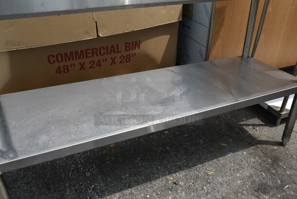 Regency 600TSB2460S Stainless Steel Commercial Table w/ Back Splash and Under Shelf. - Image 3 of 4