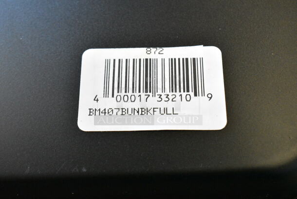 4 BRAND NEW SCRATCH AND DENT! BM407BUNBKFULL Baker's Lane Full Size 18 Gauge Non-Stick 18" x 26" Black Wire in Rim Aluminum Bun / Sheet Pan / Tray. 4 Times Your Bid!  - Image 3 of 3