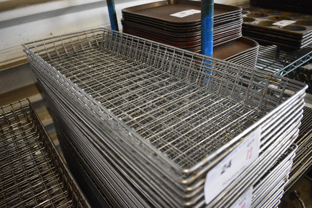 12 Metal Wire Baskets. 10.5x26.5x2. 12 Times Your Bid! - Image 2 of 4