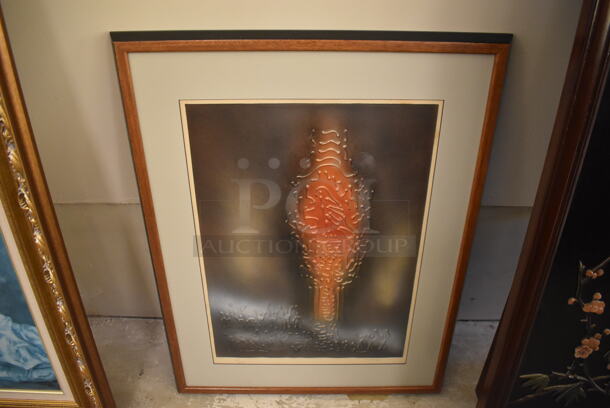 ORIGINAL Framed Picture of Israeli By Josef Farhi. - Image 1 of 6