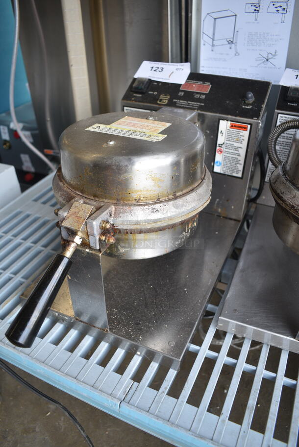 Gold Medal 5020ET Stainless Steel Commercial Countertop Waffle Cone Machine. 120 Volts, 1 Phase. Tested and Powers On But Does Not Get Warm - Image 2 of 4