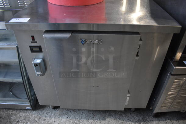 CustomCool Stainless Steel Commercial Single Door Undercounter Cooler. 36x31x36. Tested and Working!
