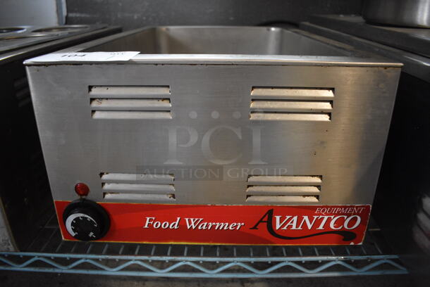 Avantco Stainless Steel Commercial Countertop Food Warmer. 120 Volts, 1 Phase. 14.5x22.5x8.5. Tested and Working! - Image 2 of 5