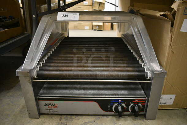 APW Wyott Stainless Steel Commercial Countertop Hot Dog Roller w/ Clear Poly Dome Cover. 24x30x18.5. Tested and Working! - Image 5 of 6