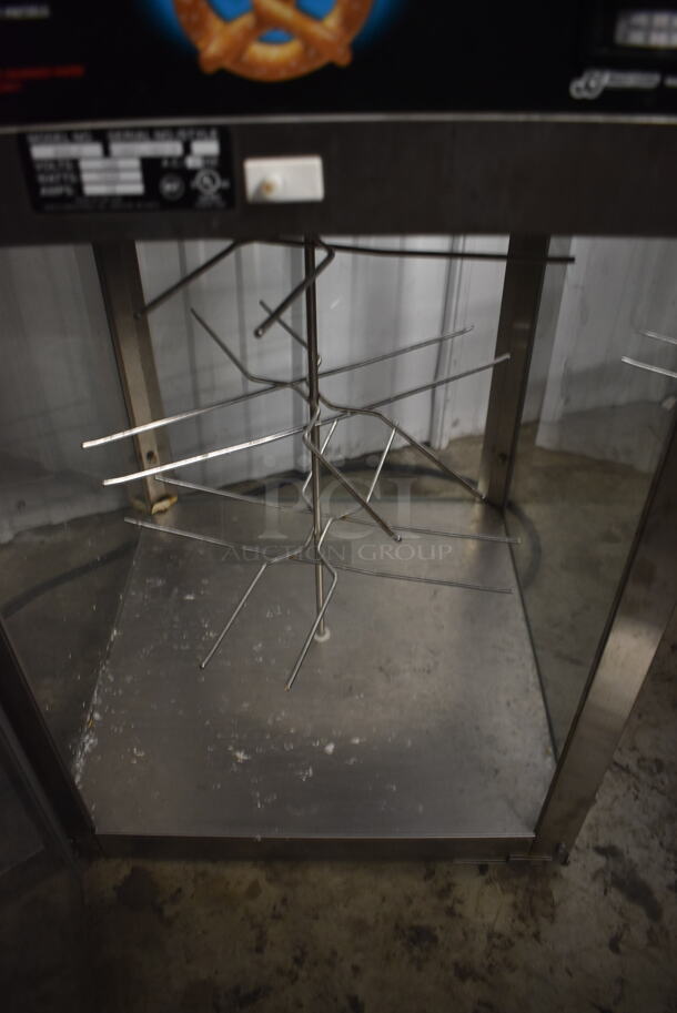 J&J 850C Commercial Stainless Steel Electric Countertop Soft Pretzel Warmer And Display. 120V. Tested and Working! - Image 4 of 6