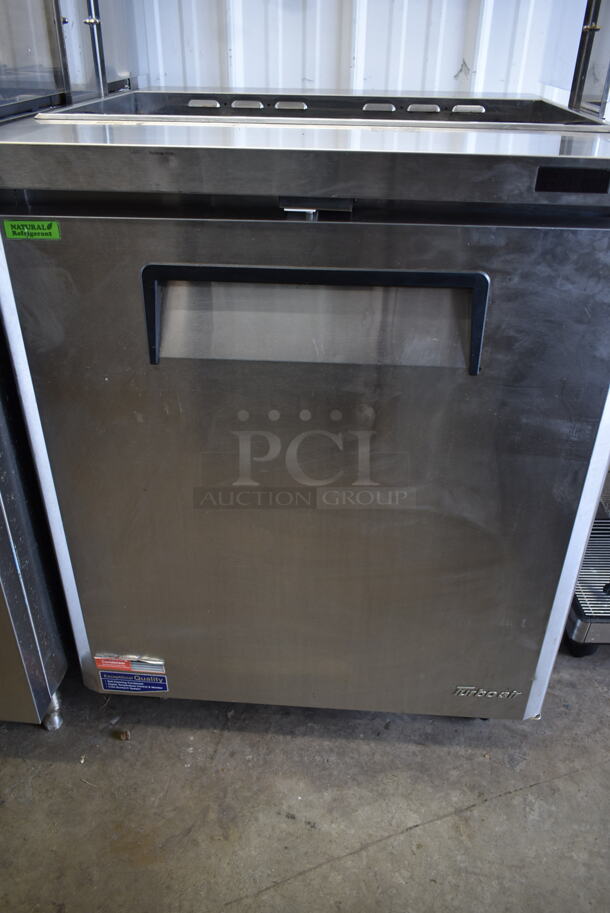 Turbo Air MST-28-N-711S Stainless Steel Commercial Prep Table w/ Sneeze Guard on Commercial Casters. 115 Volts, 1 Phase. Tested and Working! - Image 4 of 7
