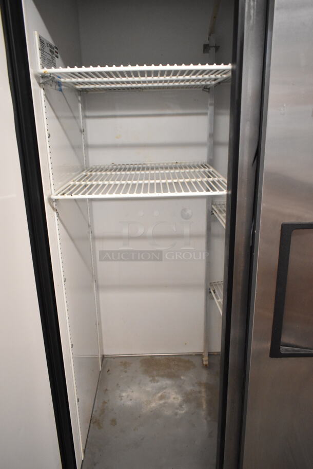 2019 True T-35 Stainless Steel Commercial 2 Door Reach In Cooler w/ Poly Coated Racks. 115 Volts, 1 Phase. Tested and Powers On But Does Not Get Cold - Image 2 of 4