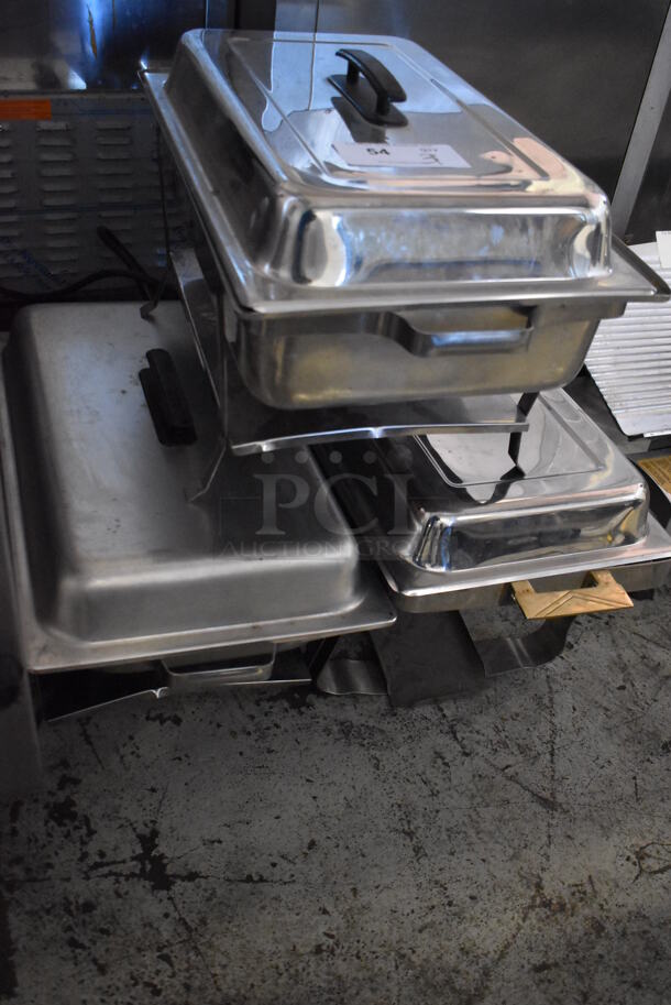 3 Metal Chafing Dishes w/ Drop In and Lid. 14x24x13. 3 Times Your Bid! - Image 3 of 5