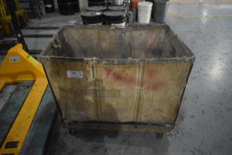 Laundry Cart on Commercial Casters.