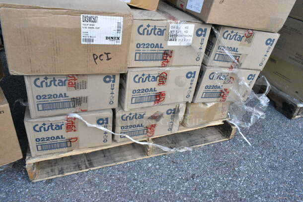 30 BRAND NEW! Boxes Including Cristar 0220AL 12.5 OZ (350 ML) Glass Decanter, Dinex DXSWC507 Tulip Cup Swirl 5 Oz, Rosenthal Sambonet Elite Tray, WHB14-1PC. 30 Times Your Bid!  - Image 5 of 12