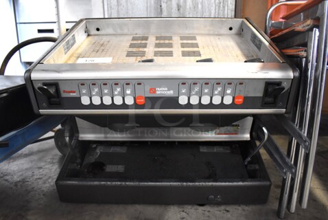 Nuova Simonelli Stainless Steel Commercial Countertop 2 Group Espresso Machine w/ 2 Steam Wands. 208-240 Volts, 1 Phase. 25x20x23