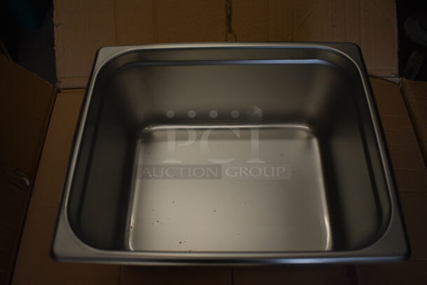 12 BRAND NEW IN BOX! Vollrath Stainless Steel 1/2 Size Drop In Bins. 1/2x6. 12 Times Your Bid! - Image 3 of 4