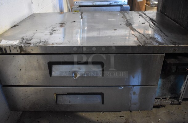 True Stainless Steel Commercial 2 Drawer Chef Base on Commercial Casters. 115 Volts, 1 Phase. 48.5x33x26.5. Tested and Working! - Image 7 of 8