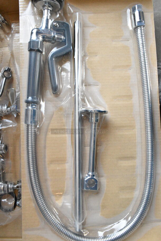 BRAND NEW SCRATCH AND DENT! 600PRD8X Regency 1.15 GPM Deck-Mounted Pre-Rinse Faucet with 8" Centers - Image 4 of 6