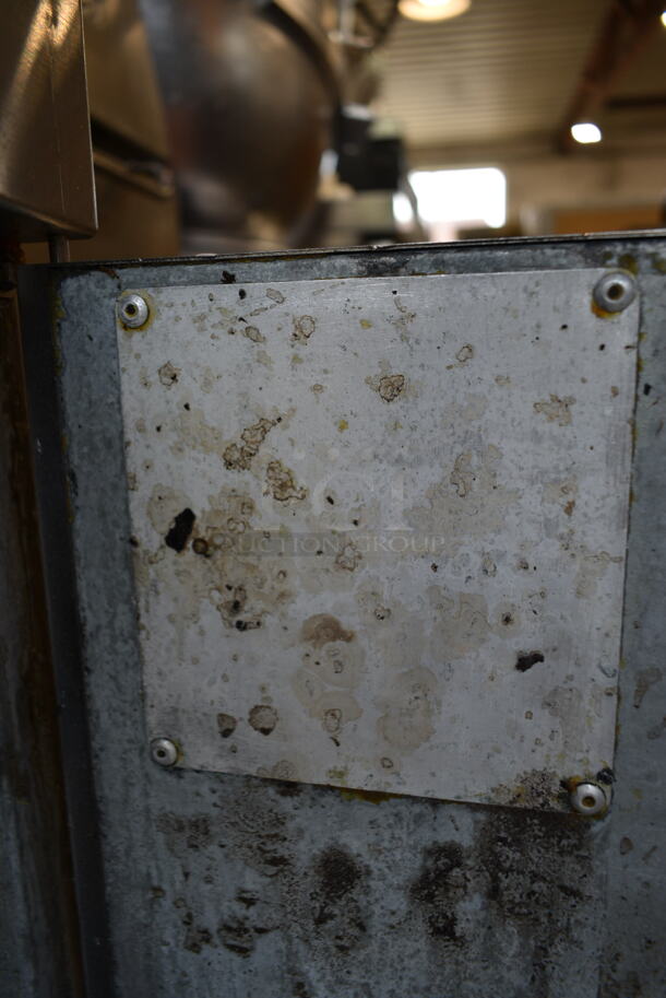 Pantini Stainless Steel Commercial Natural Gas Powered 2 Section Deep Fat Fryer.  - Image 4 of 4