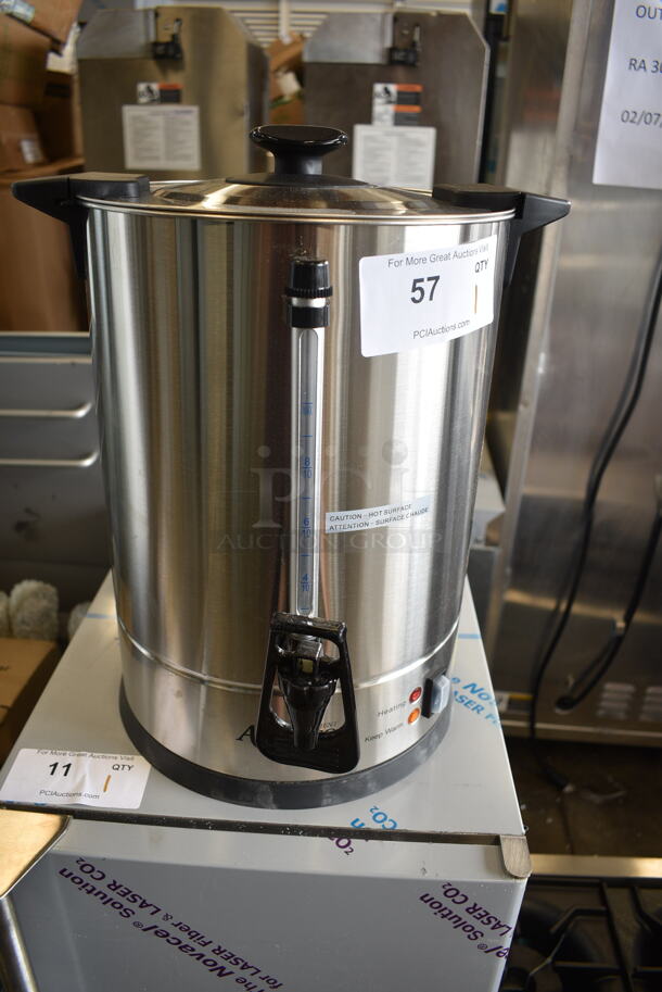 BRAND NEW SCRATCH AND DENT! Avantco 177CU65ETL Stainless Steel Commercial Countertop  65 Cup (325 oz.) Double Wall Stainless Steel Coffee Urn / Coffee Percolator. 120 Volts, 1 Phase.  - Image 3 of 6