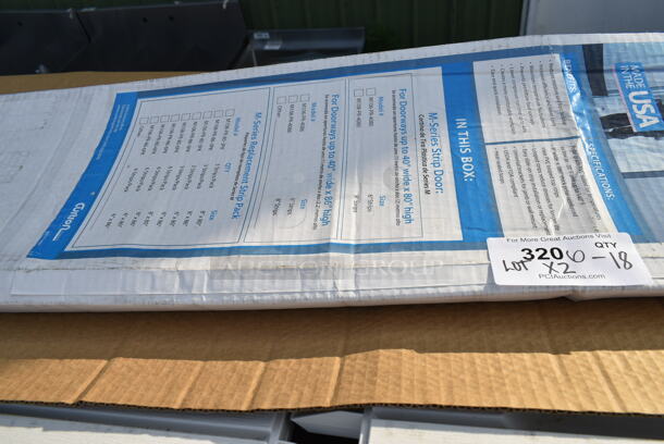 2 BRAND NEW SCRATCH AND DENT! Items; Curtron M-Series Strip Doors and Keter 17206126 XXL Wood Deck Box. 2 Times Your Bid! May Be Missing Pieces. - Image 4 of 6