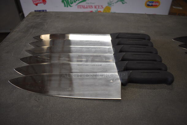 6 Sharpened Stainless Steel Chef Knives. 15". 6 Times Your Bid! - Image 4 of 4