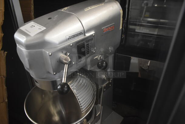 BRAND NEW SCRATCH AND DENT! Galaxy 177GMIX20 Commercial 20 Quart Planetary Dough Mixer w/ Stainless Steel Mixing Bowl, Bowl Guard, Dough Hook and Paddle Attachments. 110 Volts, 1 Phase. Tested and Does Not Power On - Image 8 of 9