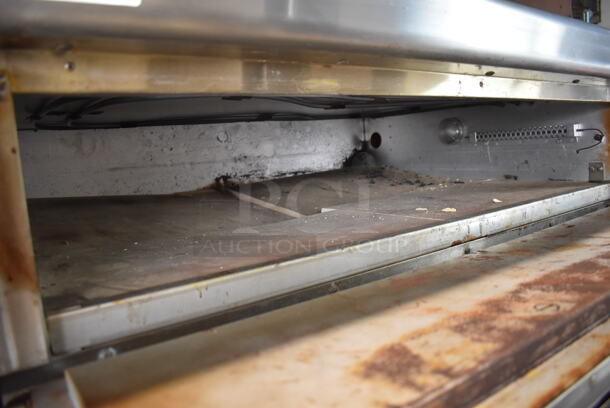 2 Bakers Pride P1 Stainless Steel Commercial Electric Powered Single Deck Pizza Oven w/ Cooking Stones on Metal Legs. 208 Volts, 3 Phase. 2 Times Your Bid! - Image 4 of 11