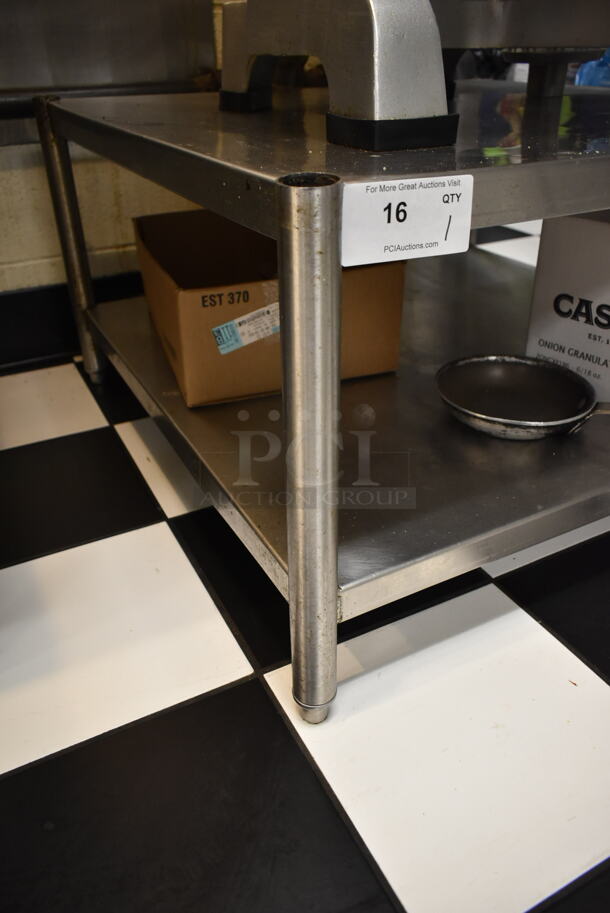 Stainless Steel Commercial Equipment Stand w/ Under Shelf. (kitchen) - Image 5 of 5