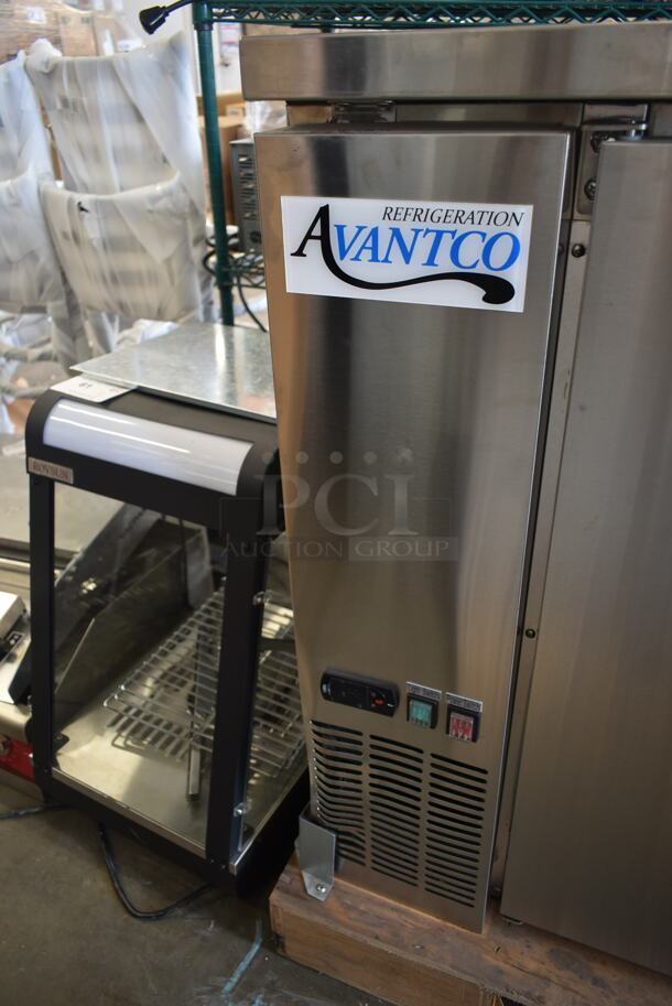 BRAND NEW SCRATCH AND DENT! Avantco 177UDD3HCS Stainless Steel Commercial Kegerator / Beer Dispenser with (2) 2 Tap Towers - (3) 1/2 Keg Capacity. 115 Volts, 1 Phase. Tested and Working!  - Image 10 of 11