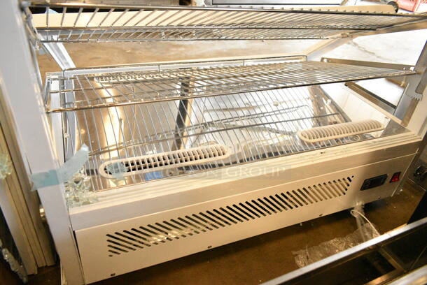 BRAND NEW SCRATCH AND DENT! Avantco Metal Commercial Countertop Display Case Merchandiser. See Pictures for Damage. 115 Volts, 1 Phase. Tested and Powers On But Does Not Get Cold - Image 6 of 6