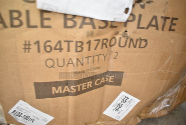 3 BRAND NEW SCRATCH AND DENT! Lancaster Table & Seating 164TB17ROUND 17" Round Cast Iron Table Base Plate. 3 Times Your Bid! - Image 3 of 3