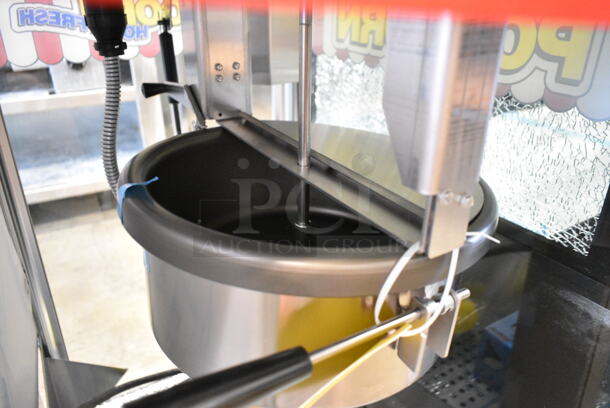 BRAND NEW SCRATCH AND DENT! Paragon TP-16 1116810 1116810 Classic Pop 16 oz. Popcorn Machine. See Pictures for Glass Damage. 120 Volts, 1 Phase. Cannot Test Due To Plug Style - Image 8 of 12