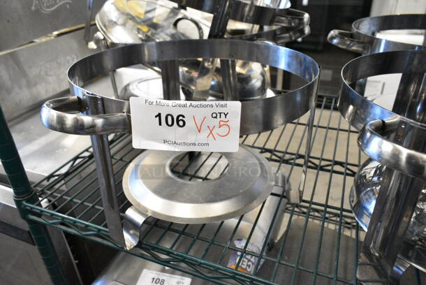 5 Round/Oval Metal Chafer Frame. 5 Times Your Bid!  - Image 3 of 6