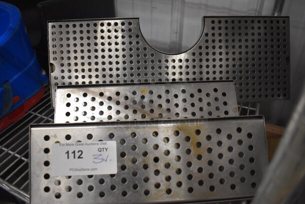 3 Metal Various Drip Trays. 15x5.5x4, 24x9x9. 3 Times Your Bid! - Image 3 of 3