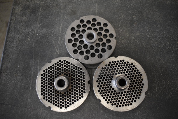 3 Metal Meat Grinder Plates. 4x4x1. 3 Times Your Bid! - Image 2 of 3