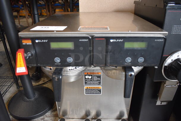 2018 Bunn Model AXIOM TWIN APS Stainless Steel Commercial Countertop Coffee Machine w/ Hot Water Dispenser and 2 Metal Brew Baskets. 120/240 Volts, 1 Phase. 16x19x24 - Image 3 of 5
