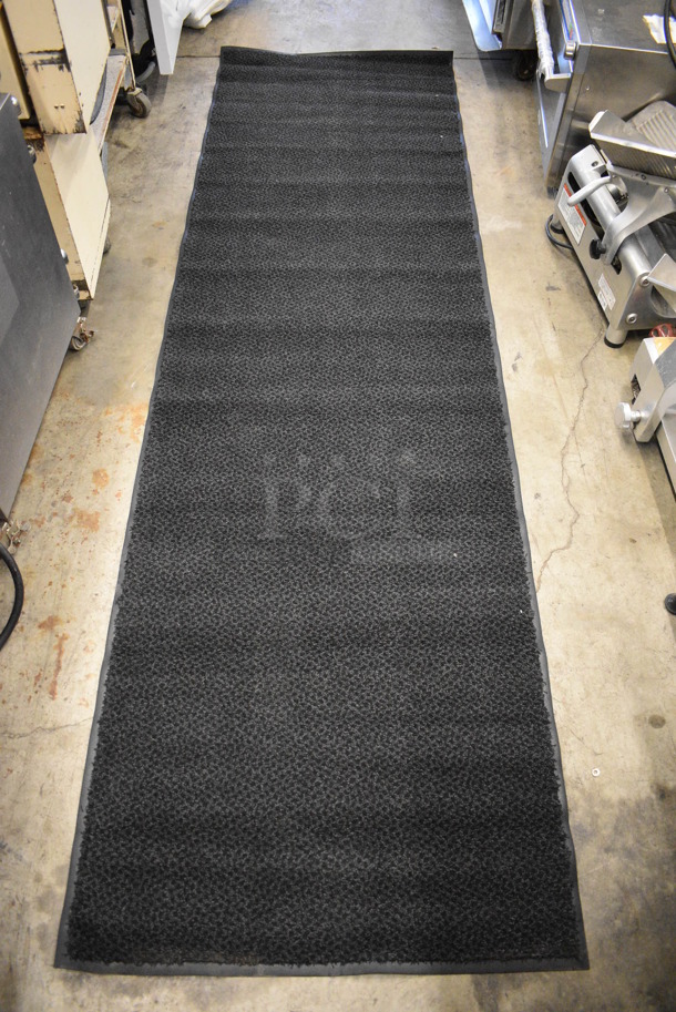 Black Floor Rug. 34x115.5 - Image 1 of 5