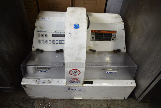 Oliver 2005 Metal Commercial Countertop Bread Loaf Slicer. 115 Volts, 1 Phase. Tested and Working! - Image 1 of 8