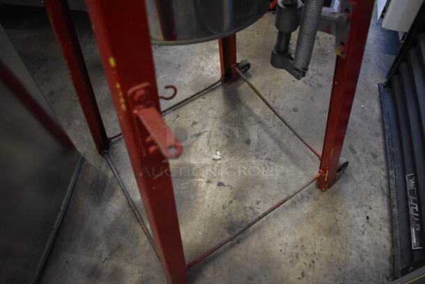 Metal Floor Style Pineapple Coring Machine on 2 Casters. - Image 4 of 4