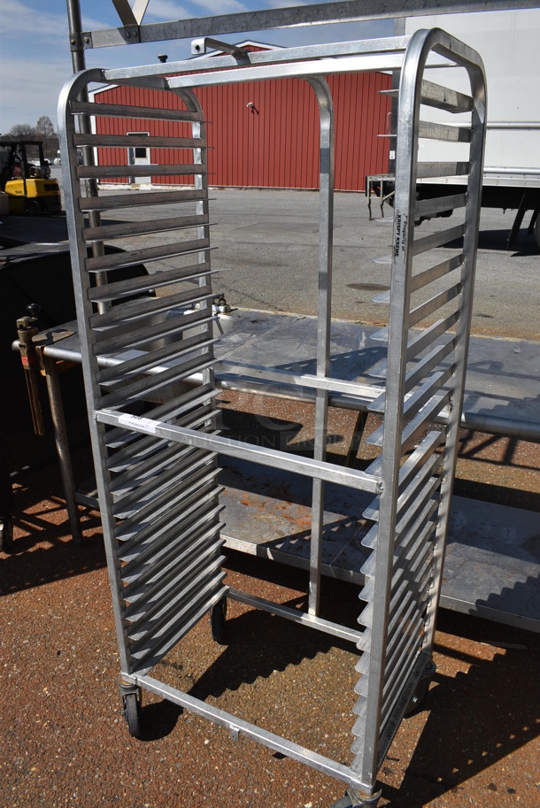 Metal Commercial Pan Transport Rack on Commercial Casters. 28x18x64 - Image 2 of 3