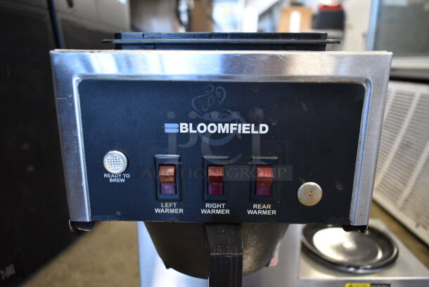 Bloomfield 8571 Stainless Steel Commercial Countertop 3 Burner Coffee Machine w/ Poly Brew Basket. 120 Volts, 1 Phase. - Image 3 of 9