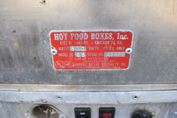 Hot Food Boxes C5 Metal Commercial Holding Cabinet on Commercial Casters. 115 Volts, 1 Phase. 17x26.5x32 - Image 5 of 6