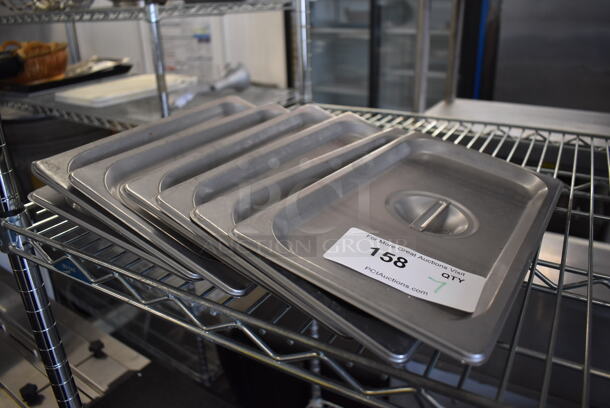 7 Stainless Steel 1/3 Size Drop In Bin Lids. 7 Times Your Bid! - Image 2 of 4