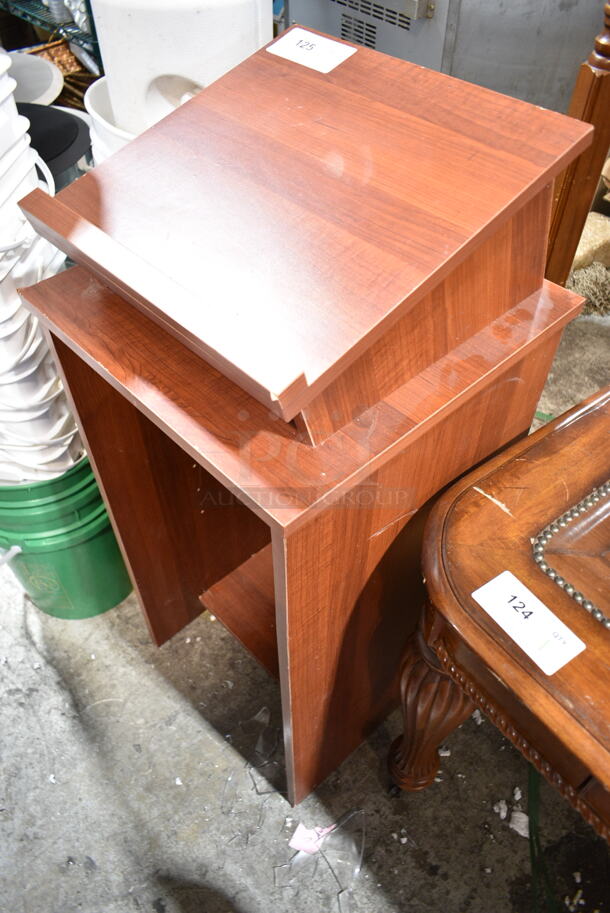 Wood Pattern Podium - Image 2 of 4