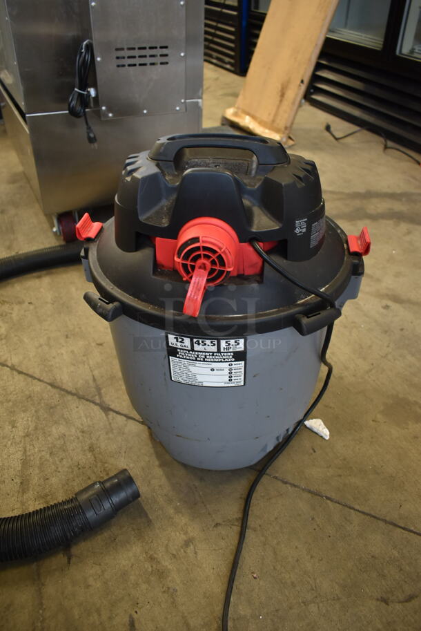 Shop Vac SC16-SQ550 Black Poly Wet Dry Vacuum Cleaner. 120 Volts, 1 Phase. Tested and Working! - Image 4 of 8