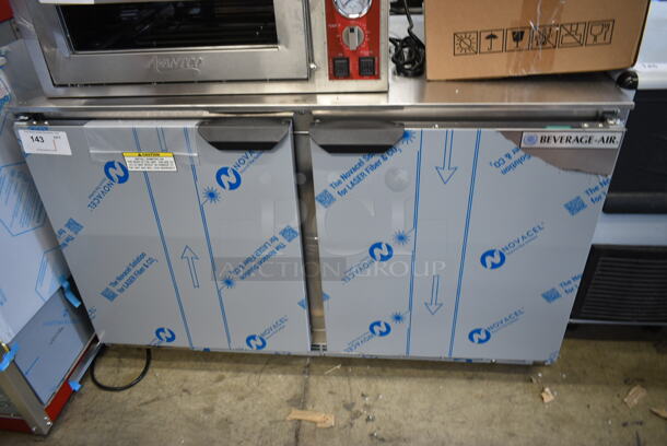 BRAND NEW SCRATCH AND DENT! Beverage Air UCR48AHC Stainless Steel Commercial 48" Undercounter Refrigerator w/ Commercial Casters. 115 Volts, 1 Phase. Tested and Working! - Image 2 of 10