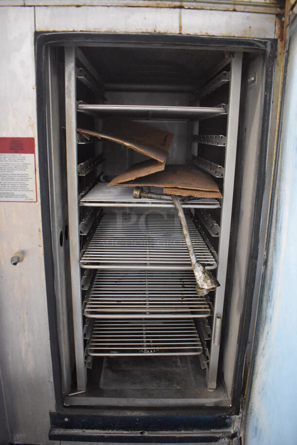 2015 Alto Shaam CTP10-10E Stainless Steel Commercial Electric Powered Combitherm Convection Oven on Stainless Steel Equipment Stand. 208-240 Volts, 3 Phase. 36x36x70 - Image 3 of 5