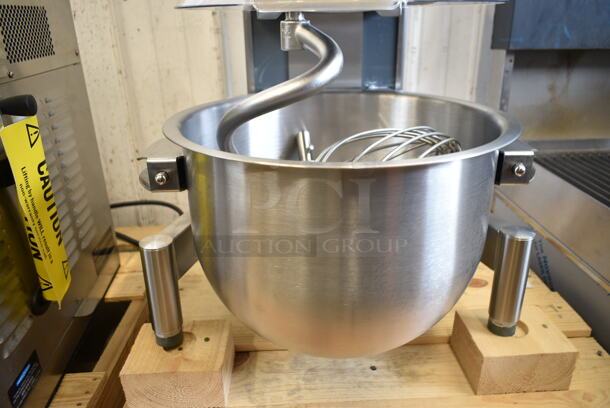 BRAND NEW! 2022 Varimixer V20KT Metal Commercial Countertop 20 Quart Planetary Dough Mixer w/ Stainless Steel Mixing Bowl, Bowl Guard, Whisk, Paddle and Dough Hook Attachments. 120 Volts, 1 Phase. Tested and Working! - Image 6 of 9